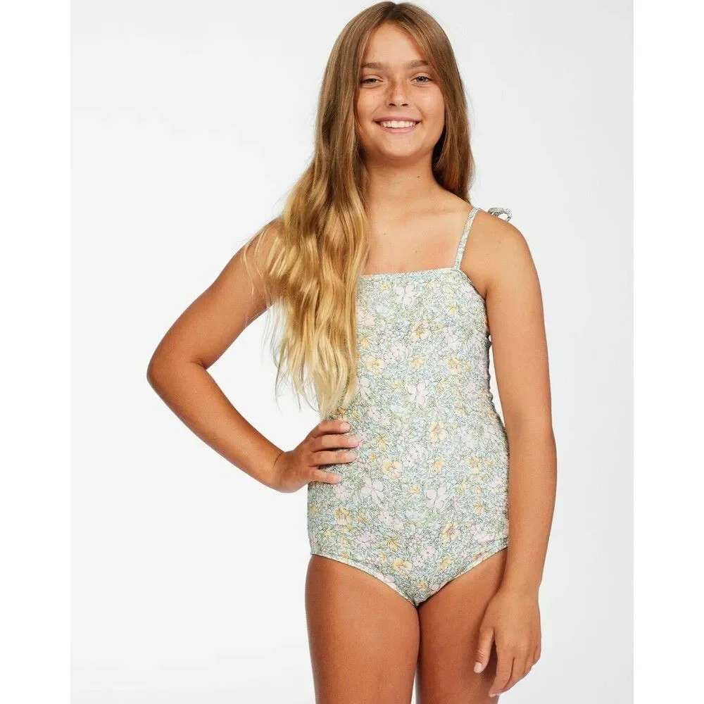 BILLABONG Girls Sweeter Than You One Piece Swimsuit size 7 Multi Floral